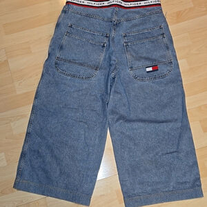 Rare Vintage Tommy Hilfiger Jnco Style Wide Leg Super Baggy Carpenter Jeans